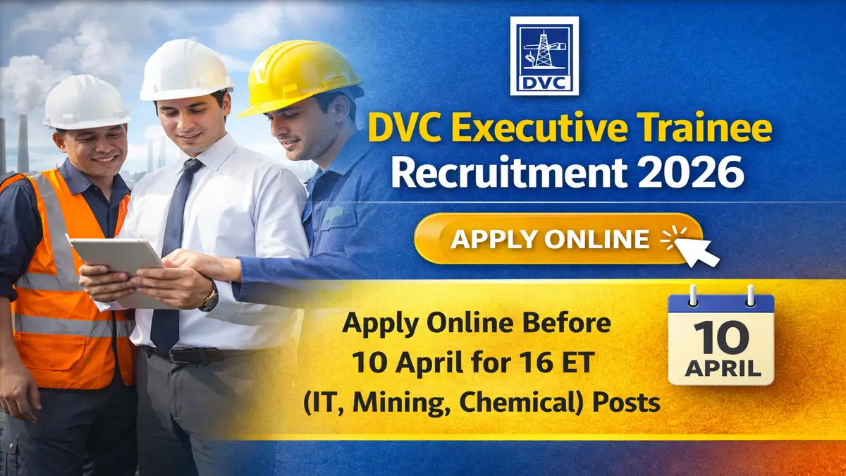 DVC Executive Trainee Recruitment 2026 - Apply Online for 16 Posts - jobcareer.co.in