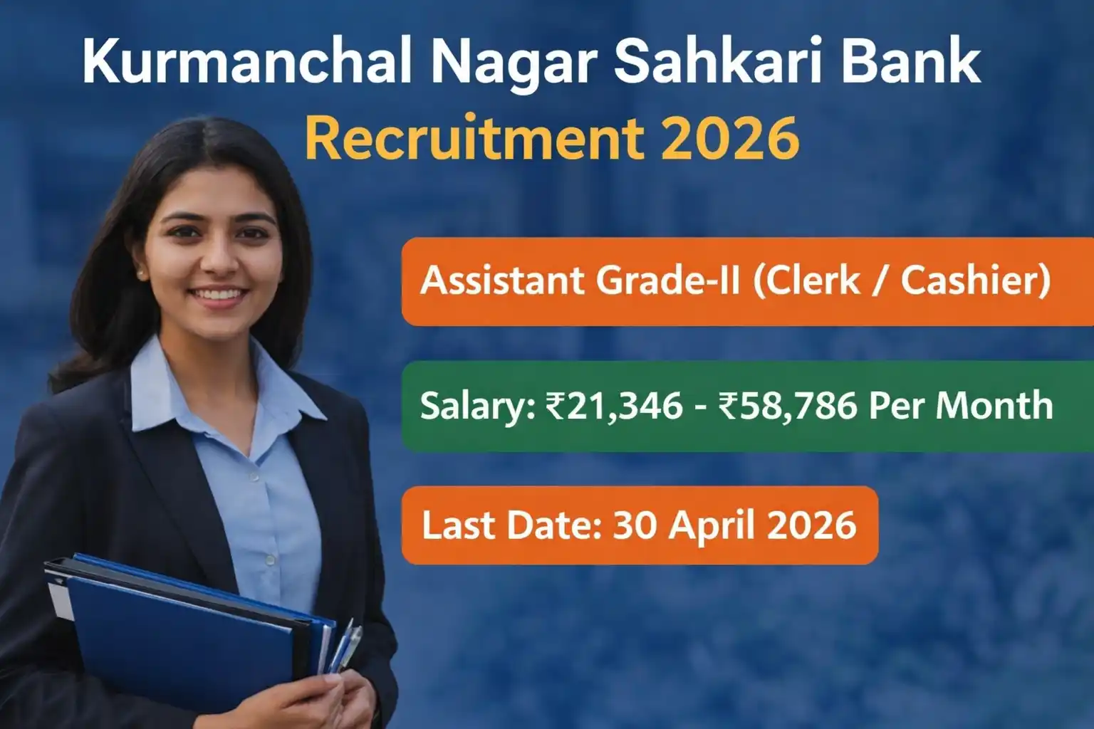 Kurmanchal Bank Clerk Recruitment 2026 - Apply Online for 60 Posts - jobcareer.co.in