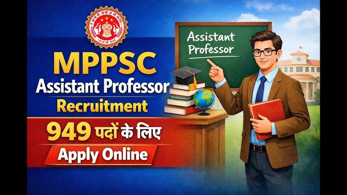 MPPSC Assistant Professor Recruitment 2026 - Apply Online for 949 Posts - jobcareer.co.in