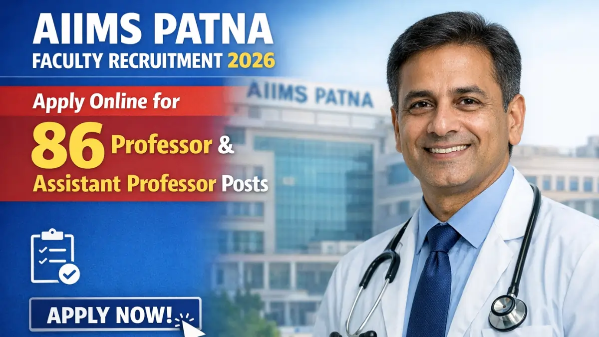 AIIMS Patna Faculty Recruitment 2026 - Apply Online for 86 Posts - jobcareer.co.in