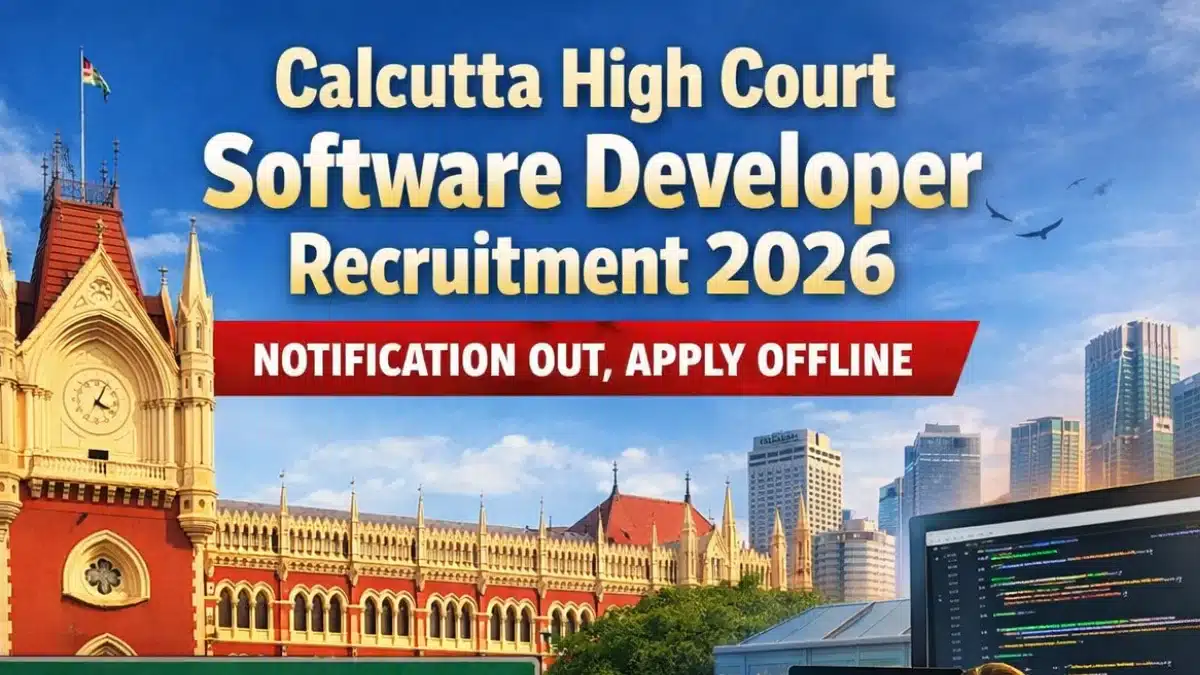 Calcutta High Court Software Developers Recruitment 2026 - Apply Offline - jobcareer.co.in
