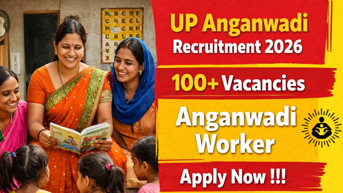 UP Anganwadi Worker Recruitment 2026 Notification Out – Apply Online for 100 Posts in Mau District - jobcareer.co.in