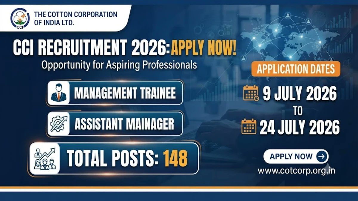 Cotton Corporation of India CCI Recruitment 2026 - Apply Online for 148 Management Trainee, Junior Assistant and More Posts - jobcareer.co.in