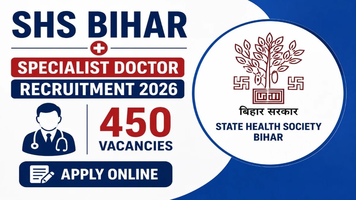SHS Bihar Specialist Doctor Recruitment 2026 - Apply Online for 450 Paediatrician, Gynaecologist and More Posts - jobcareer.co.in