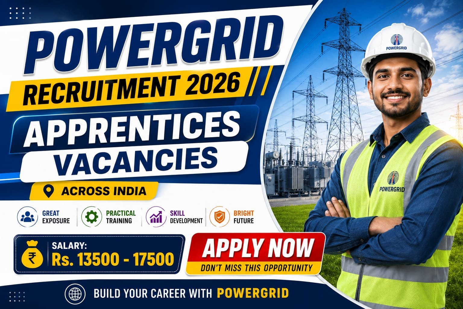 POWERGRID Apprentices Recruitment 2026 Notification Out - Apply Online for 270 Posts - jobcareer.co.in